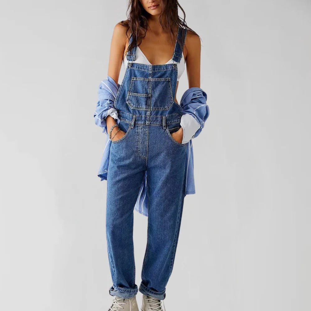 Chic Denim Jumpsuit for Women - Effortless Style
