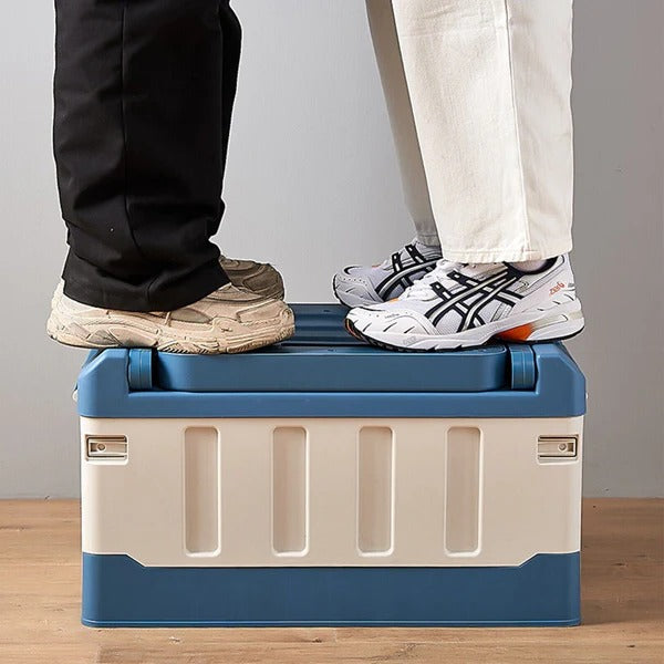 Versatile Collapsible Storage Box for Indoor and Outdoor Use