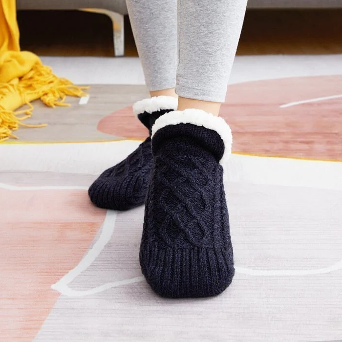 Cozy Non-Slip Thermal House Socks for Winter Comfort