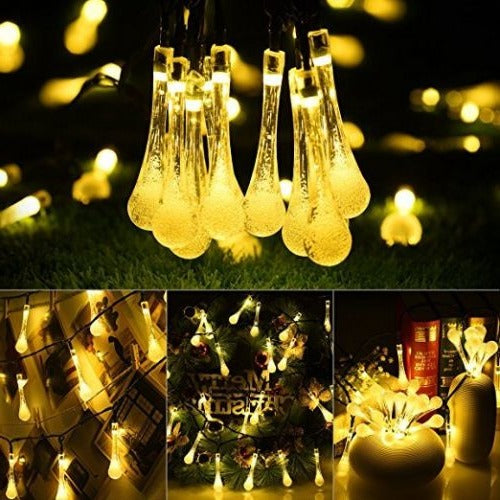Eco-Friendly Solar String Lights (15.7FT, 20 LEDs)