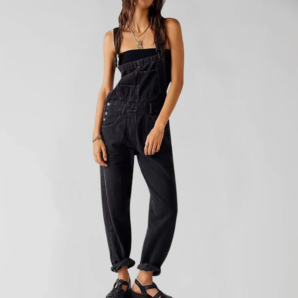 Chic Denim Jumpsuit for Women - Effortless Style