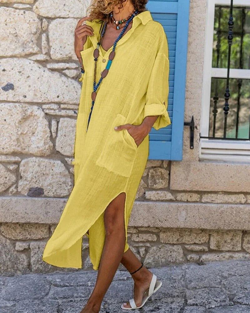Effortless Chic: Women's Breathable Linen Dress