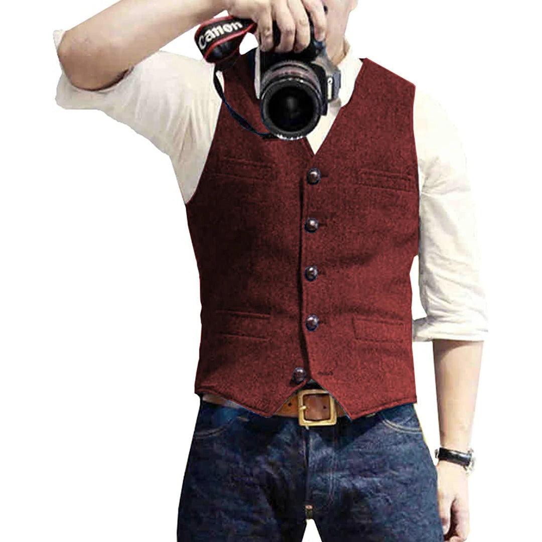 Chic Men's Layered Vest for Every Occasion