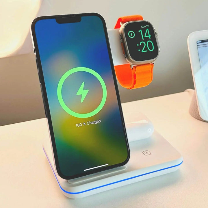 TriCharge Hub – Smart Wireless Charging Station for All Your Devices