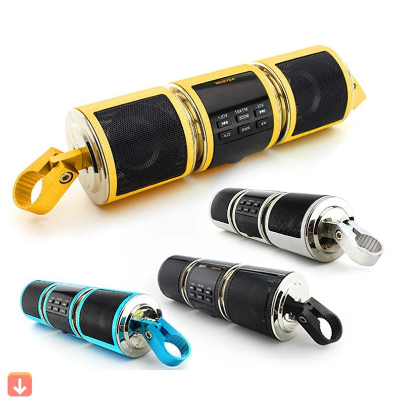 All-Weather Motorcycle Sound System with FM Radio