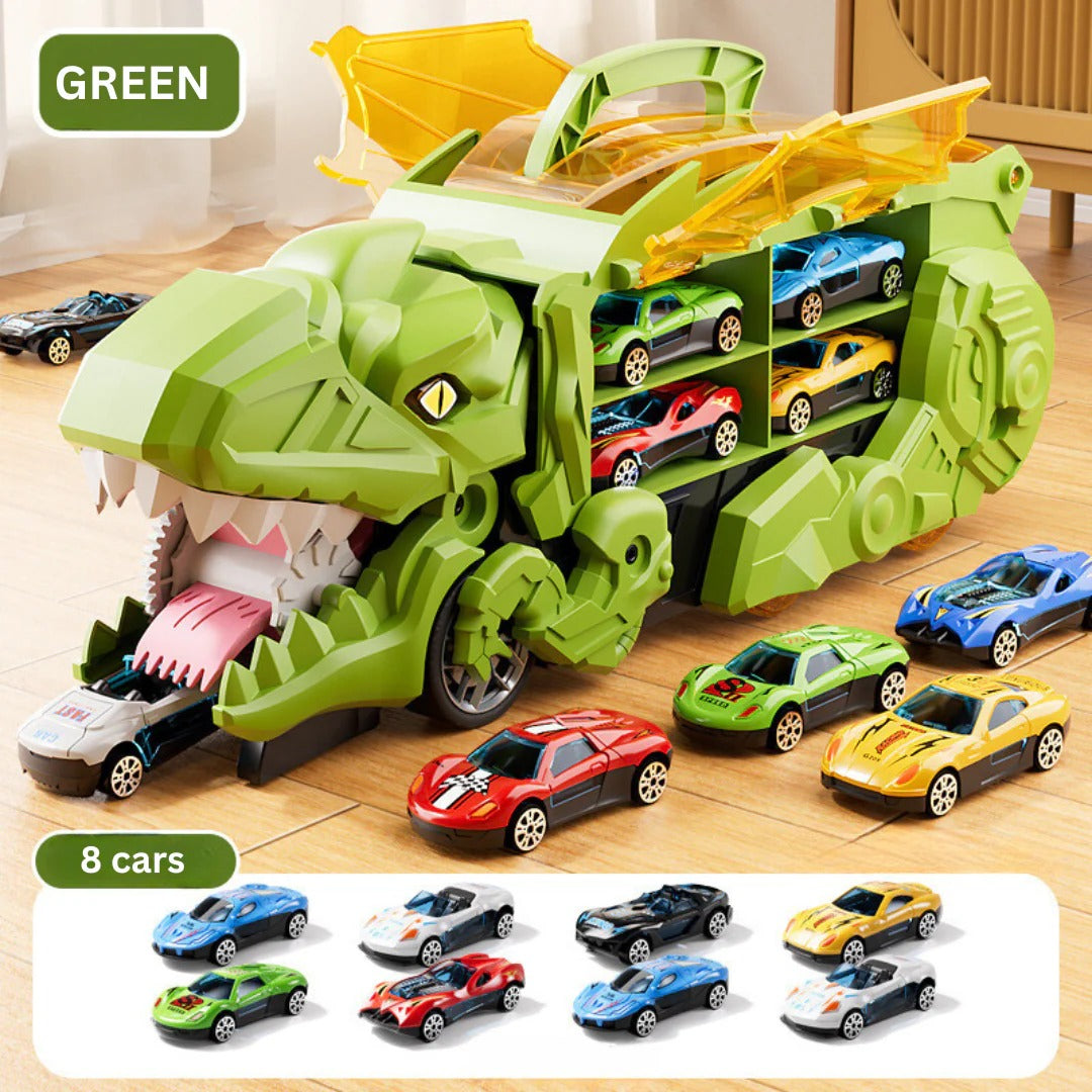 Transforming Dino Racer with Storage & Tracks