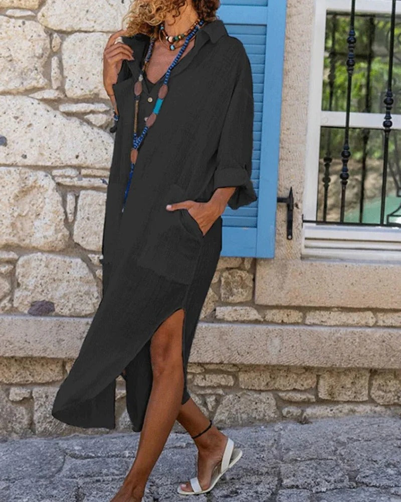 Effortless Chic: Women's Breathable Linen Dress