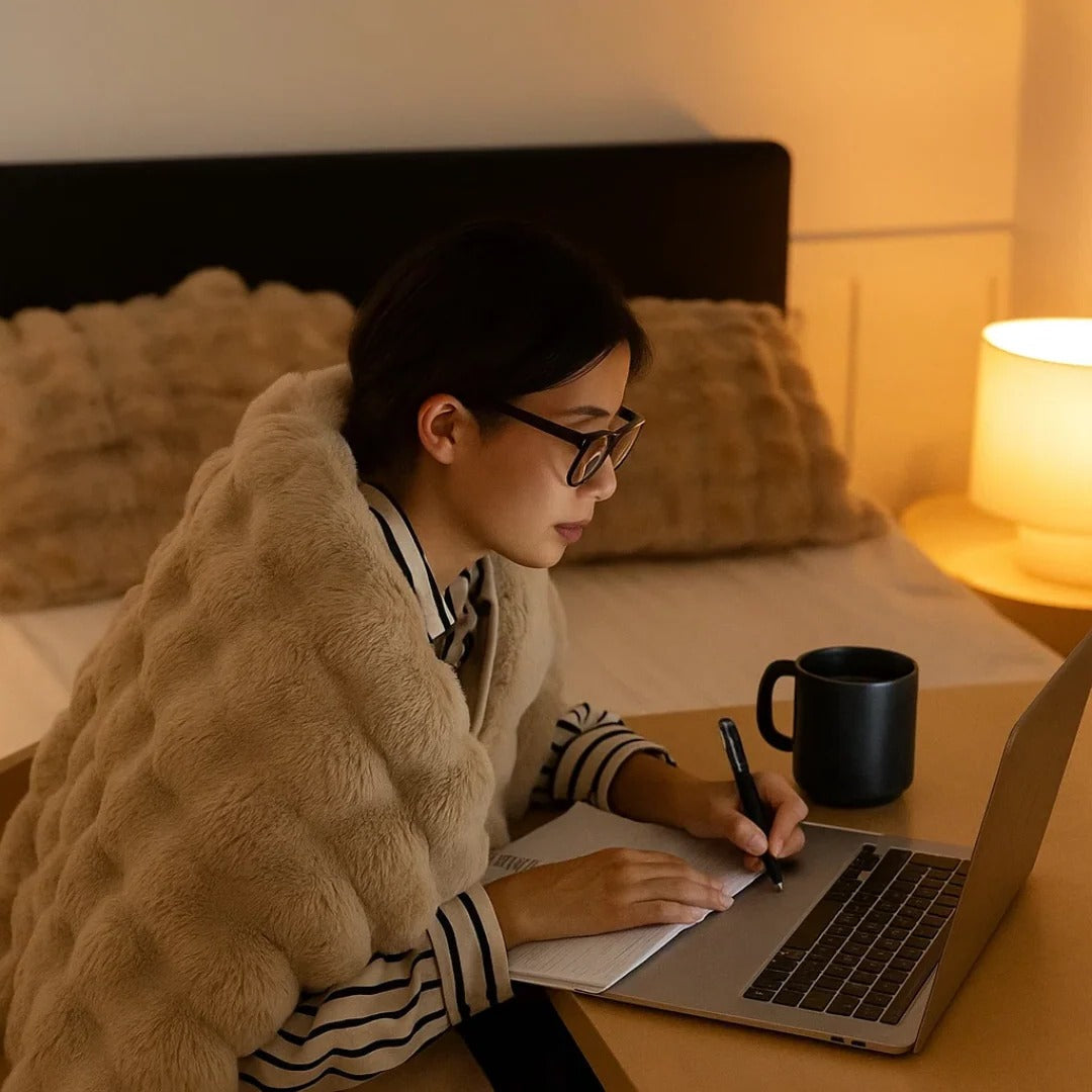 Cozy Year-Round Comfort Blanket with Stylish Aesthetic