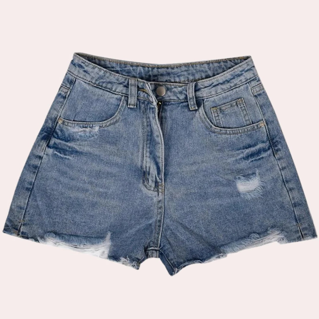 Chic Cotton Denim Shorts for Effortless Style