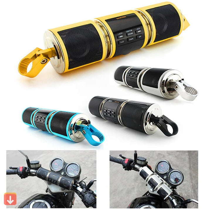 All-Weather Motorcycle Sound System with FM Radio