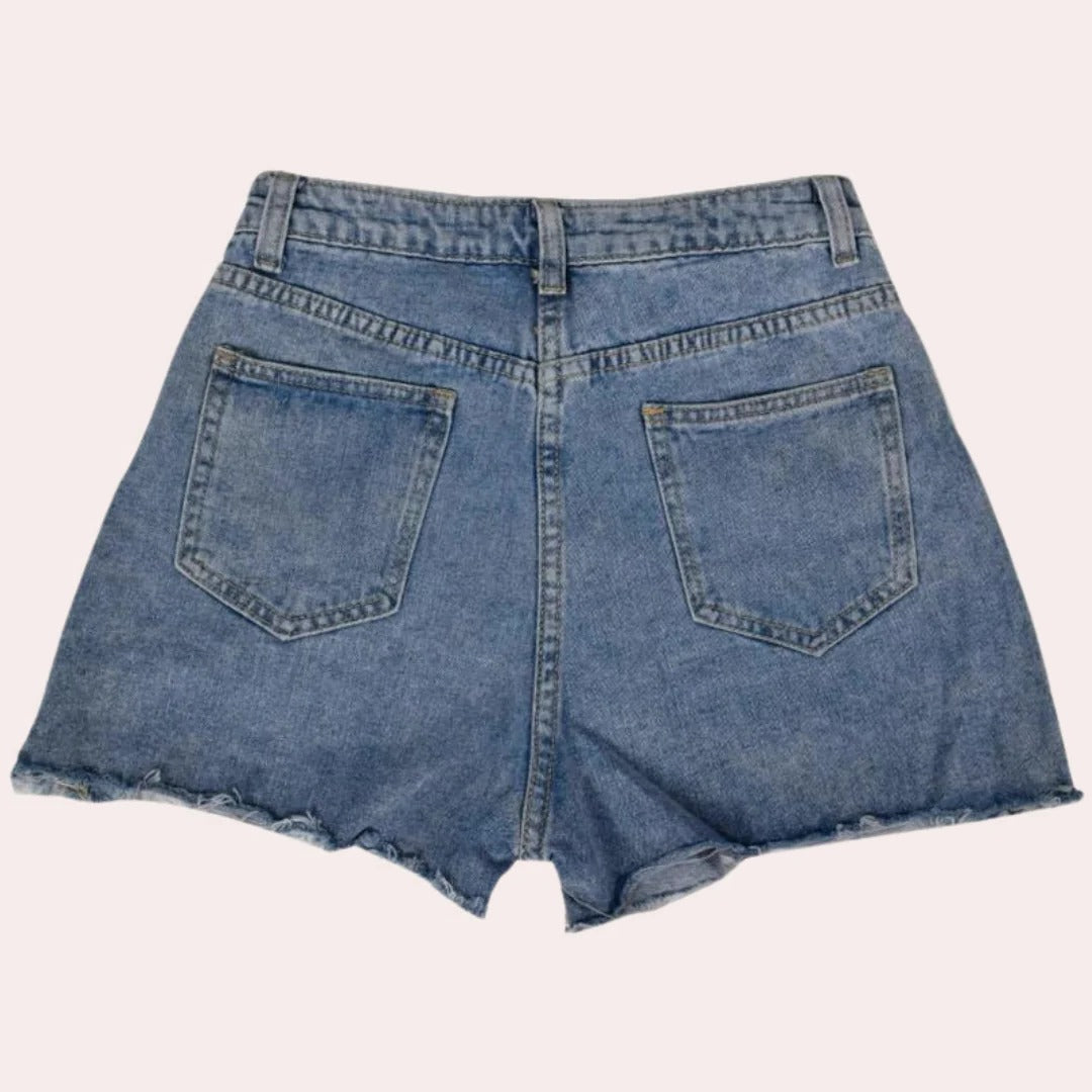 Chic Cotton Denim Shorts for Effortless Style