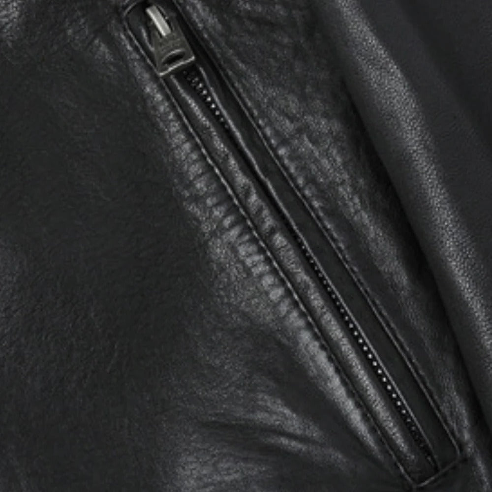 Stylish Men's Genuine Leather Jacket for All Seasons