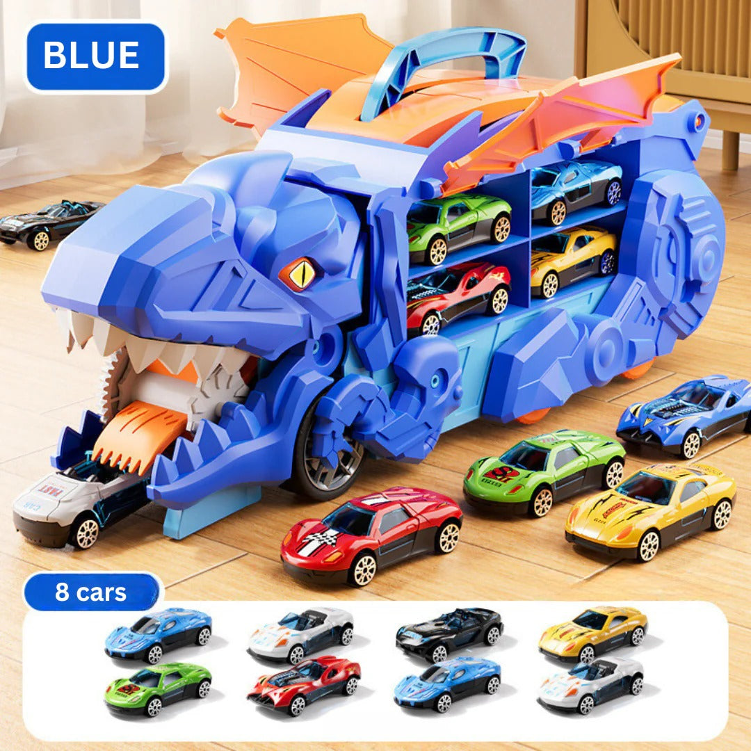 Transforming Dino Racer with Storage & Tracks