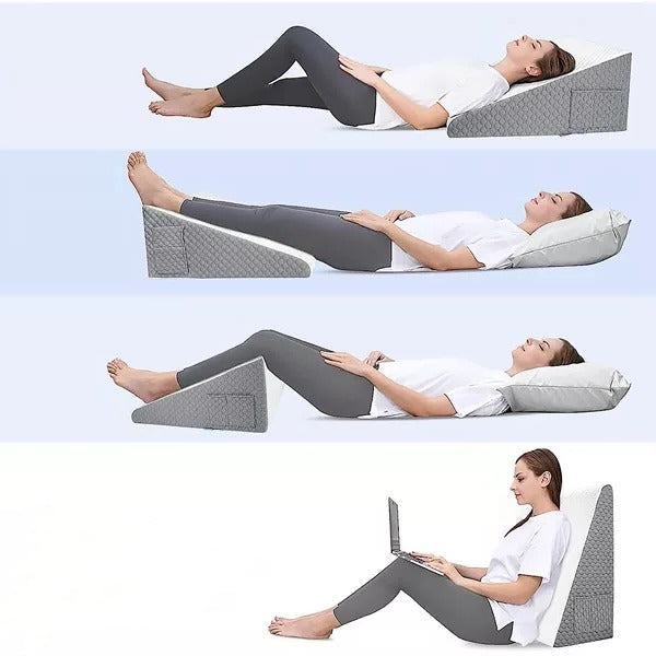 Ergonomic Memory Foam Triangle Pillow for Restful Sleep