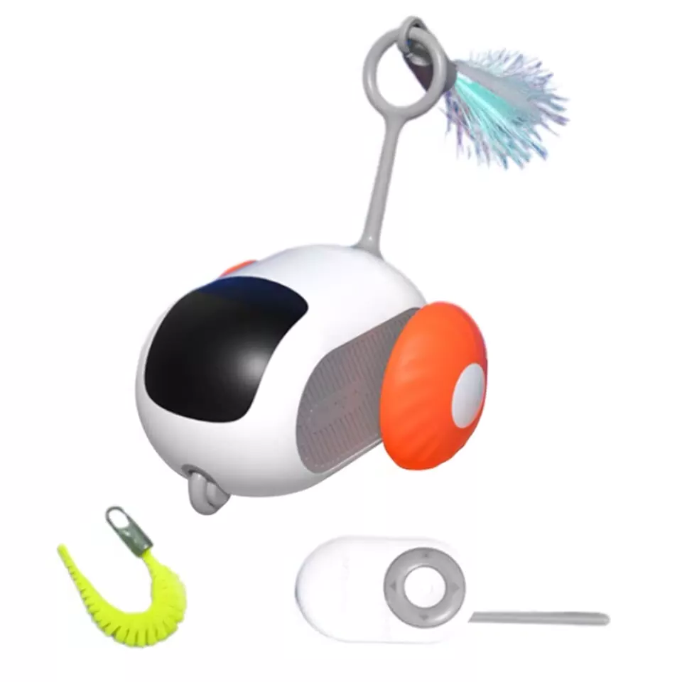 Interactive Racing Car for Cats - Remote-Controlled Fun