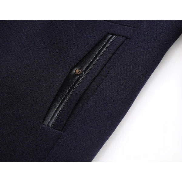 Sophisticated Wool Overcoat for Men