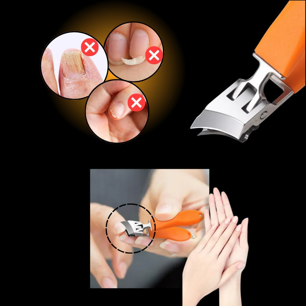ErgoTrim Wide-Jaw Nail Clipper for Effortless Grooming