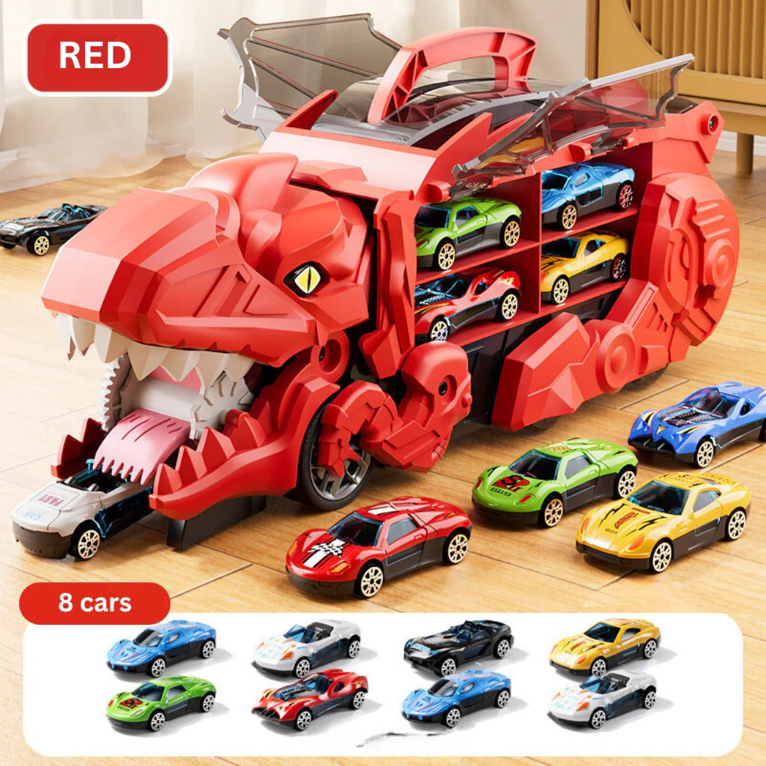 Transforming Dino Racer with Storage & Tracks