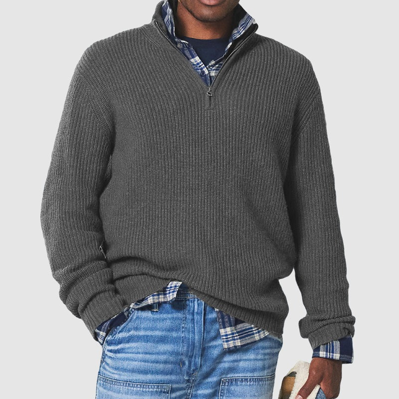 Sophisticated Zip Pullover for the Modern Professional