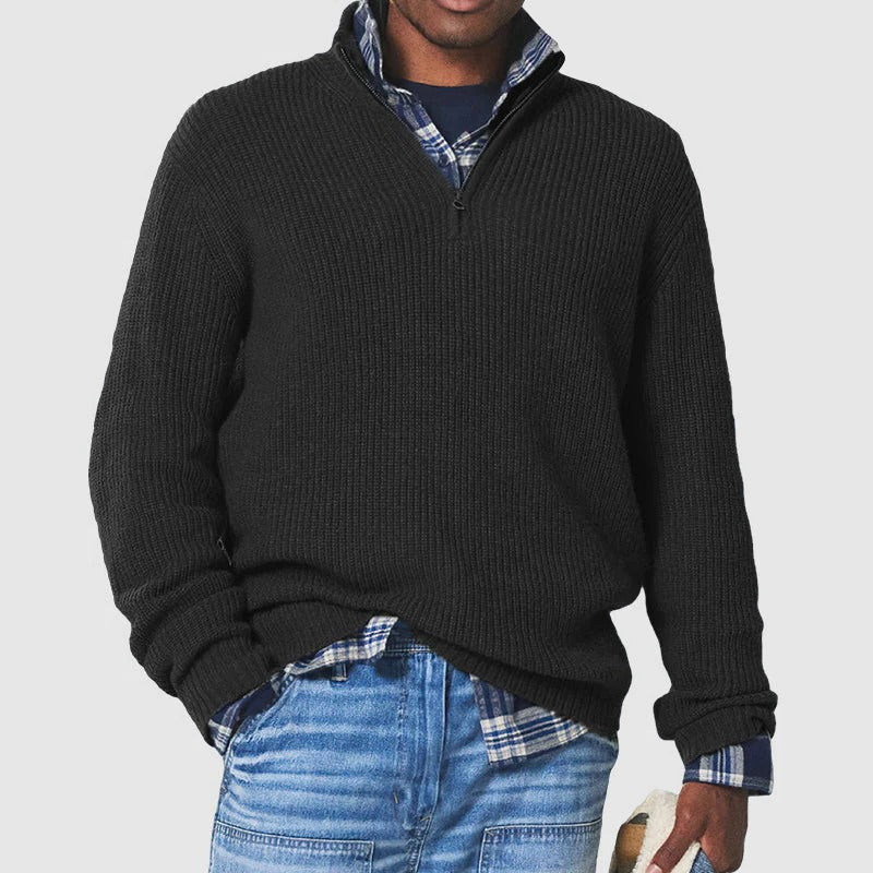 Sophisticated Zip Pullover for the Modern Professional