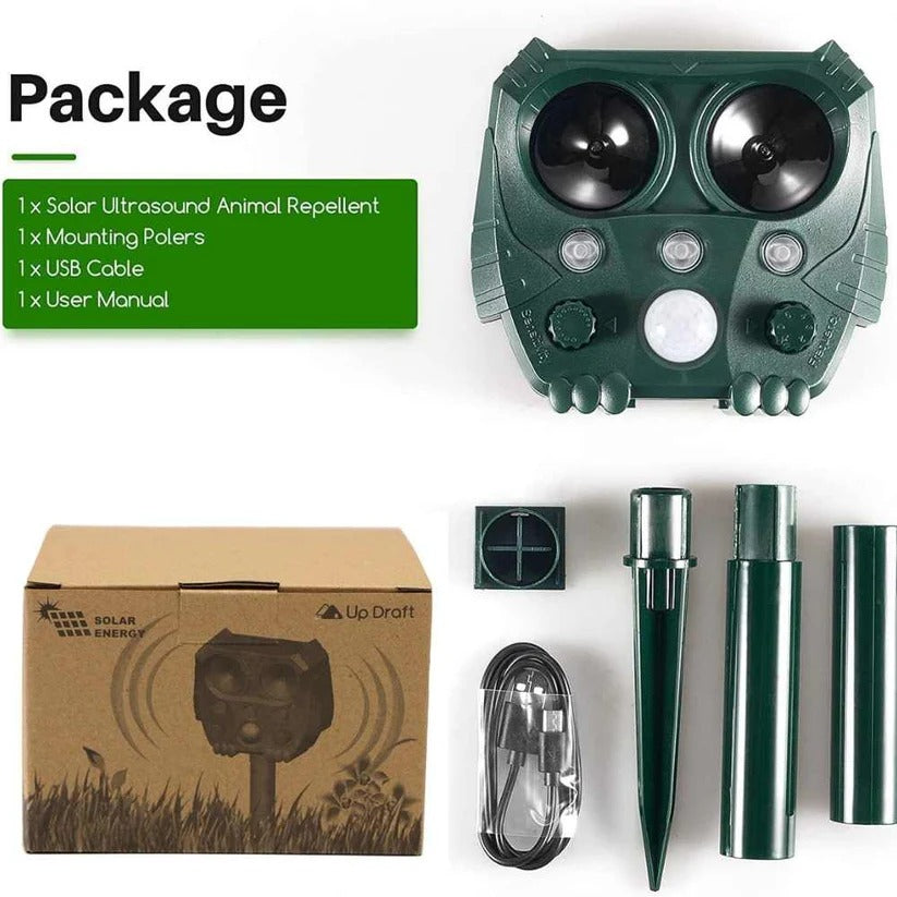 Eco-Friendly Motion-Activated Animal Deterrent Device