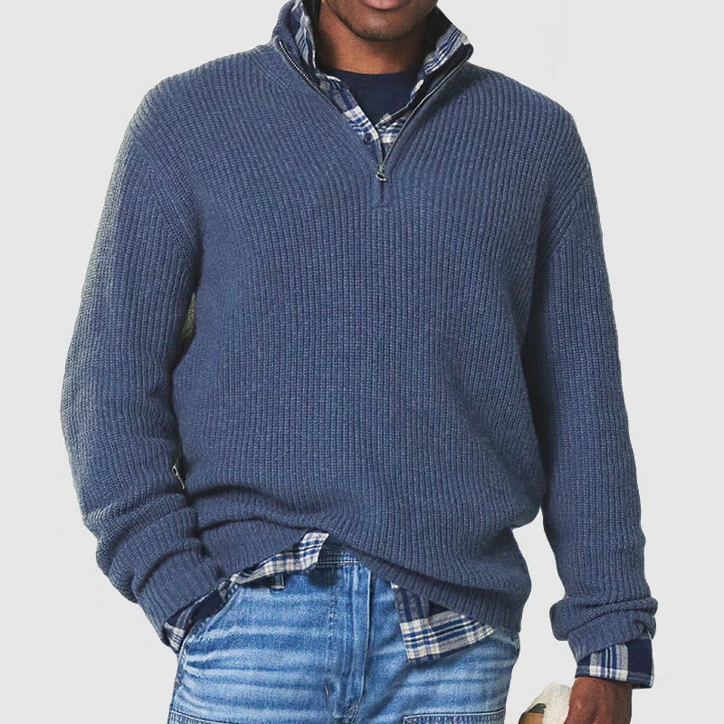 Sophisticated Zip Pullover for the Modern Professional