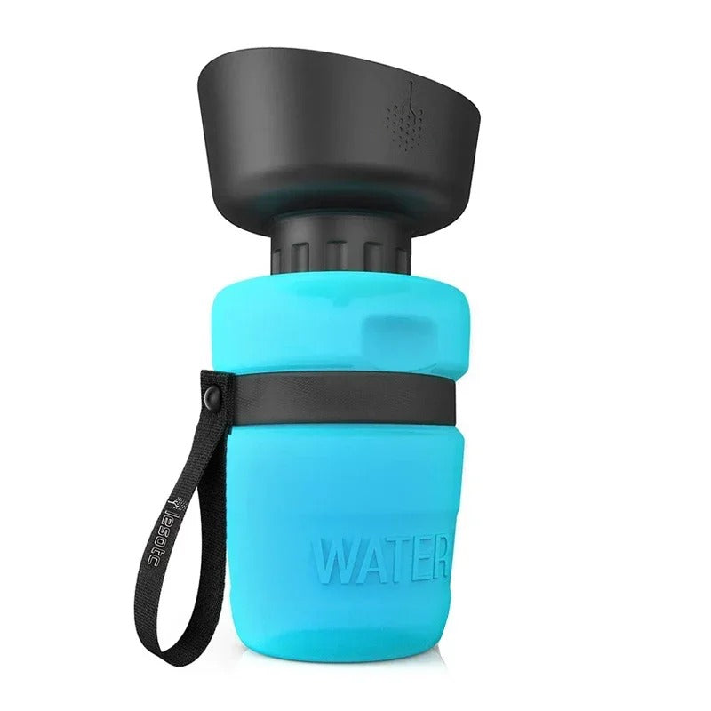 Compact Travel Dog Hydration Bottle with Collapsible Bowl