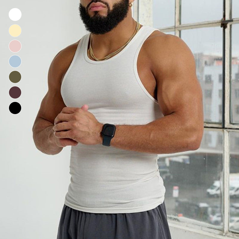 Comfort-First Sleeveless Tee for Men