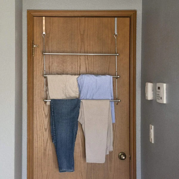 Space-Saving Over-Door Towel Organizer for Your Bathroom