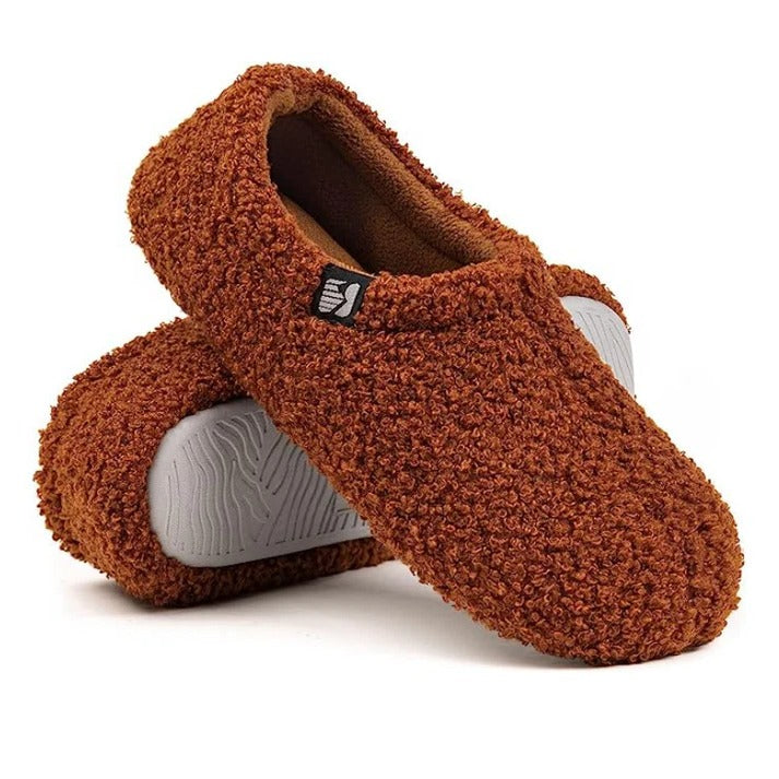 Cozy Closed-Back Fleece Slippers for Indoor Comfort