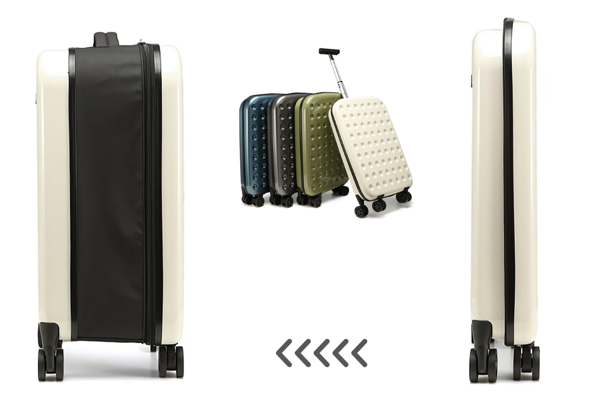 Versatile 360° Collapsible Suitcase with Smooth Wheels