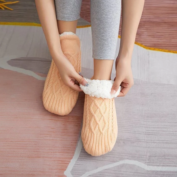 Cozy Non-Slip Thermal House Socks for Winter Comfort