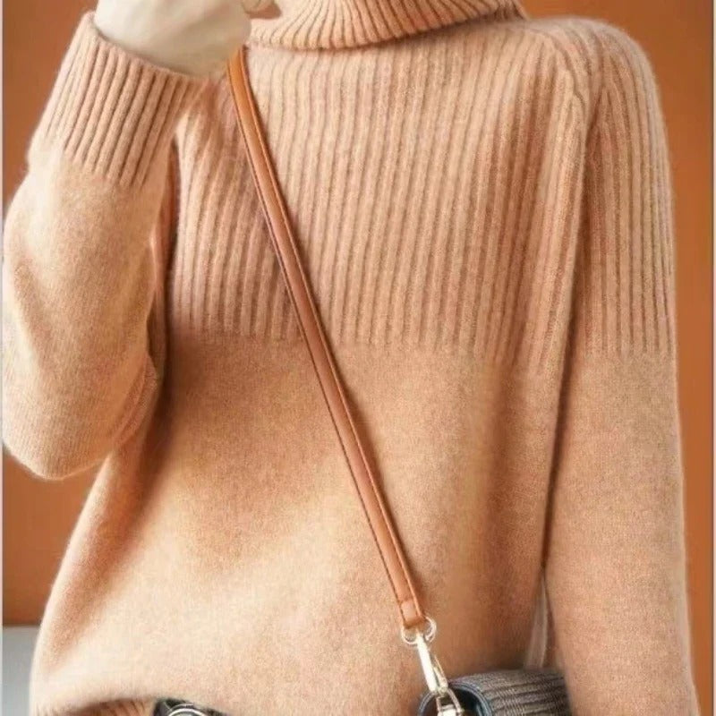 Luxurious Cashmere Turtleneck Sweater for Women