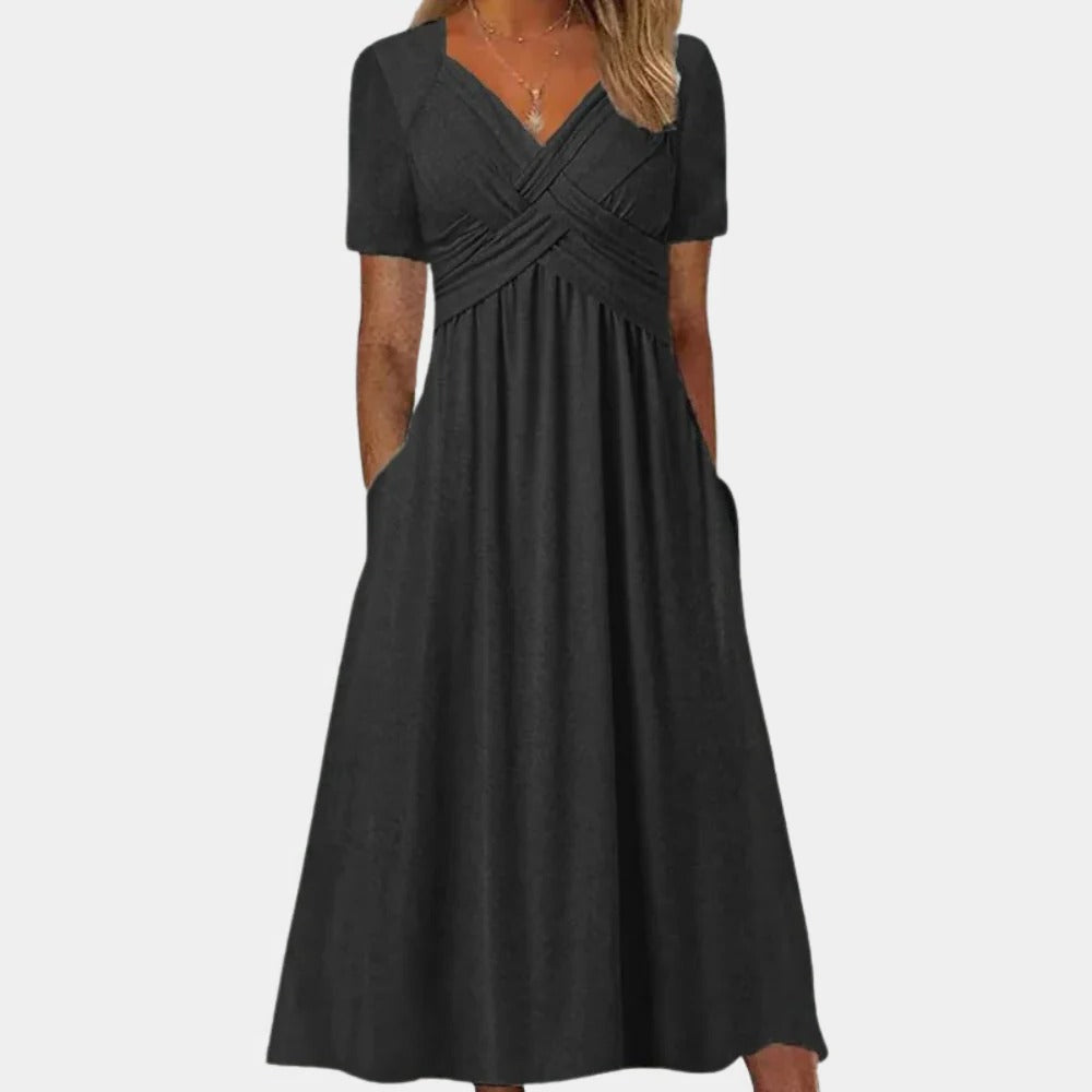 Chic V-Neck Summer Dress for Effortless Style