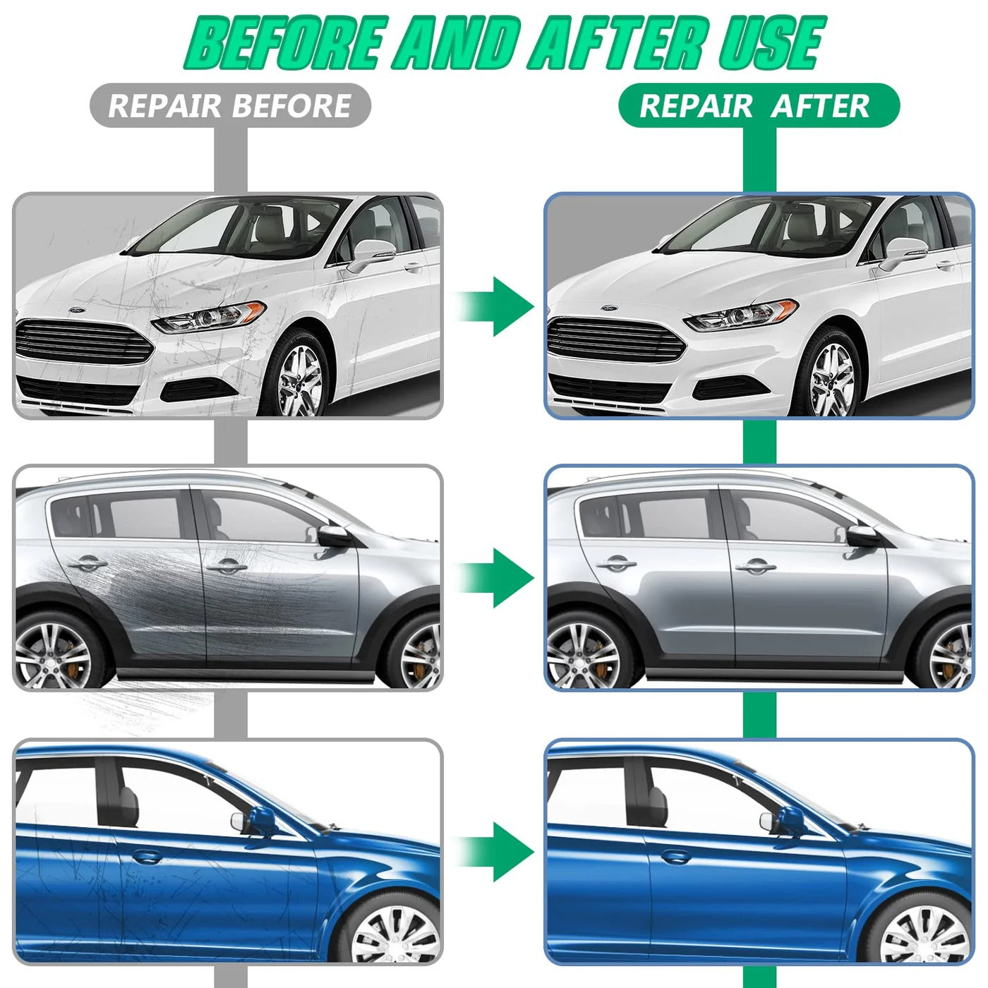 Surface Mark Repair Cloth for Vehicles