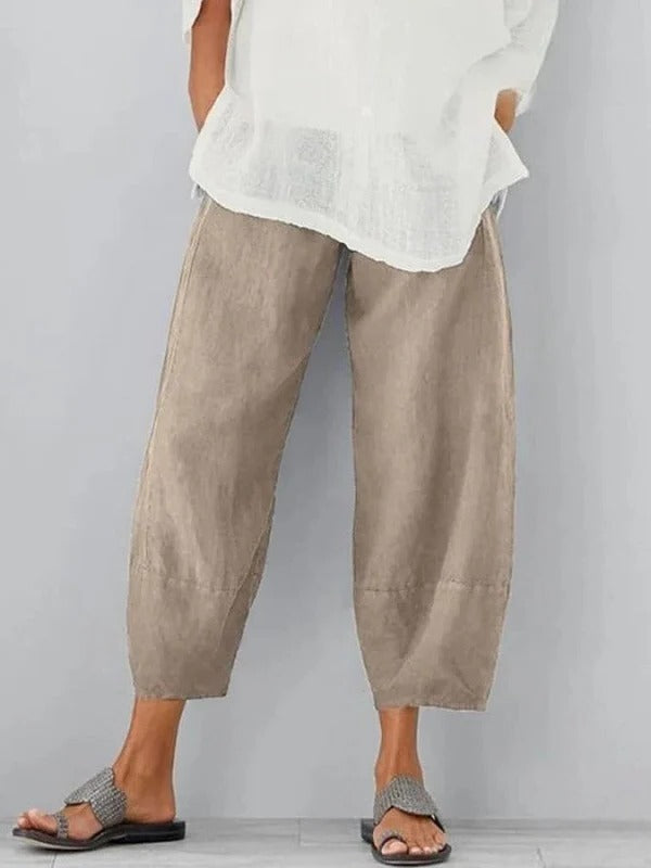 Chic Summer Linen Trousers for Women
