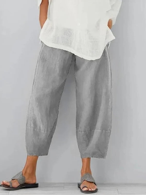 Chic Summer Linen Trousers for Women