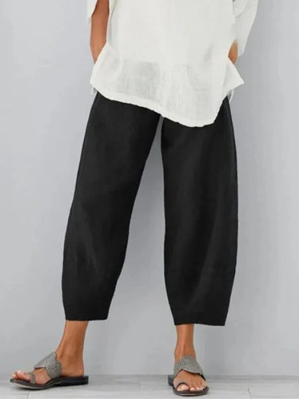 Chic Summer Linen Trousers for Women
