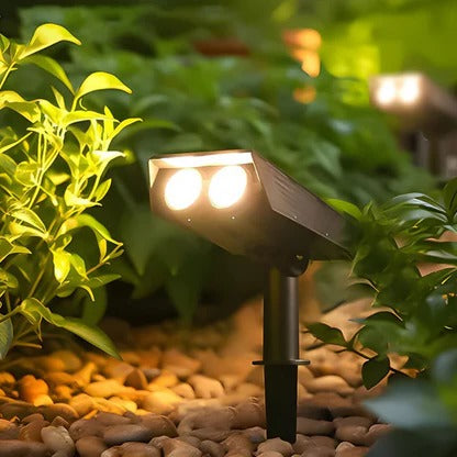 Eco-Friendly Solar-Powered Adjustable Spotlight