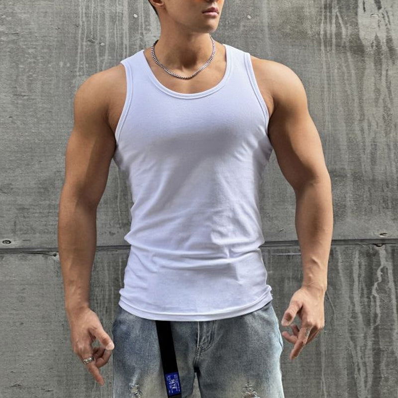 Comfort-First Sleeveless Tee for Men