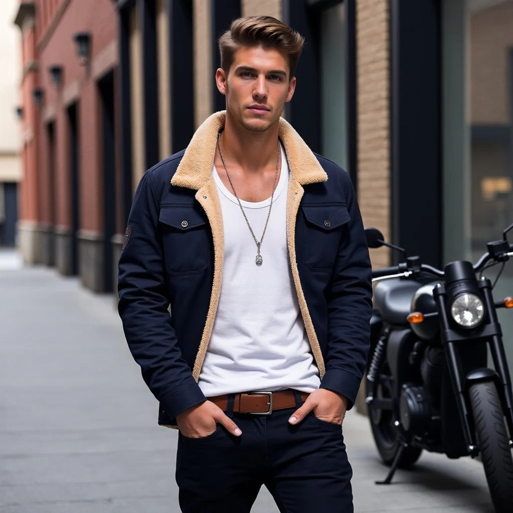 Classic Aviator Jacket for Men – Stylish Warmth This Winter