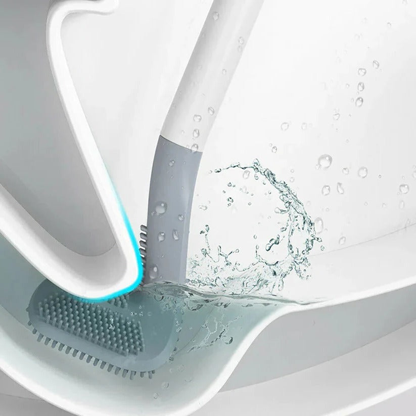 Automatic Rinse Toilet Cleaning Brush