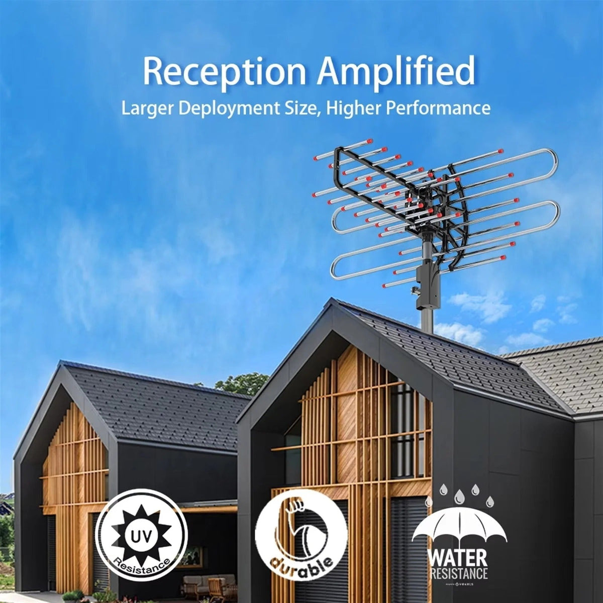 AllView Pro Outdoor TV Antenna – 360° Reception & Dual Outputs