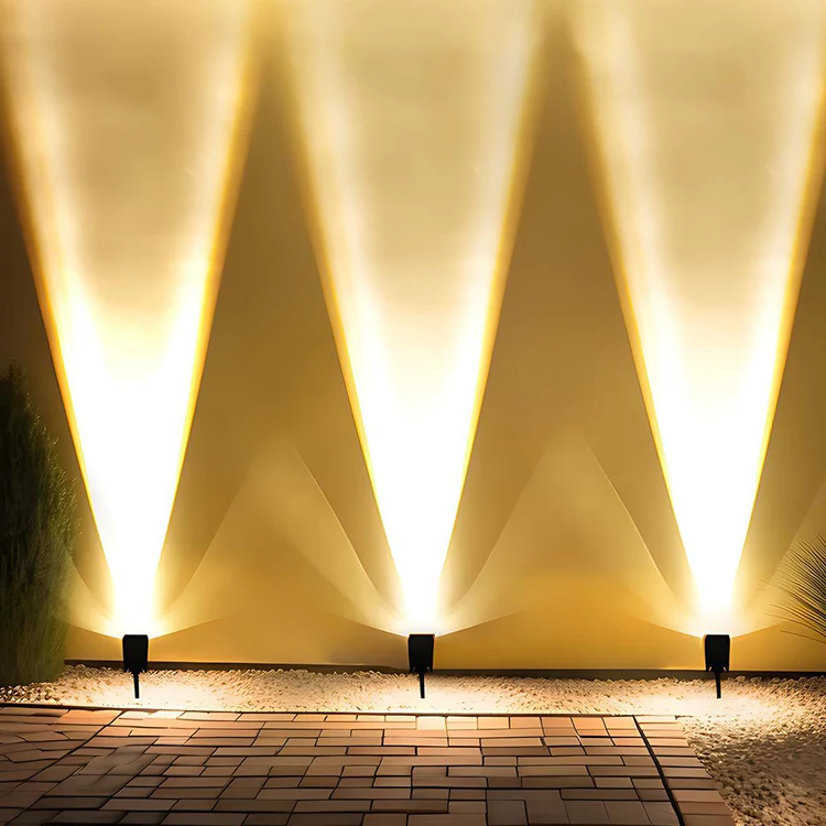 Solar-Powered Adjustable LED Spotlight for Outdoor Spaces