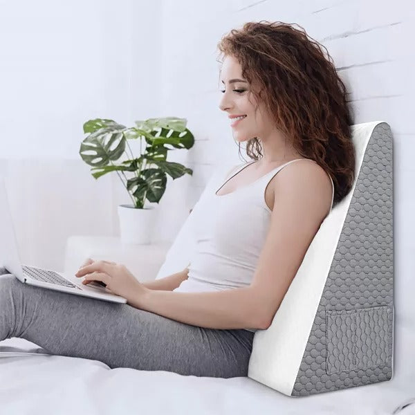 Ergonomic Memory Foam Triangle Pillow for Restful Sleep