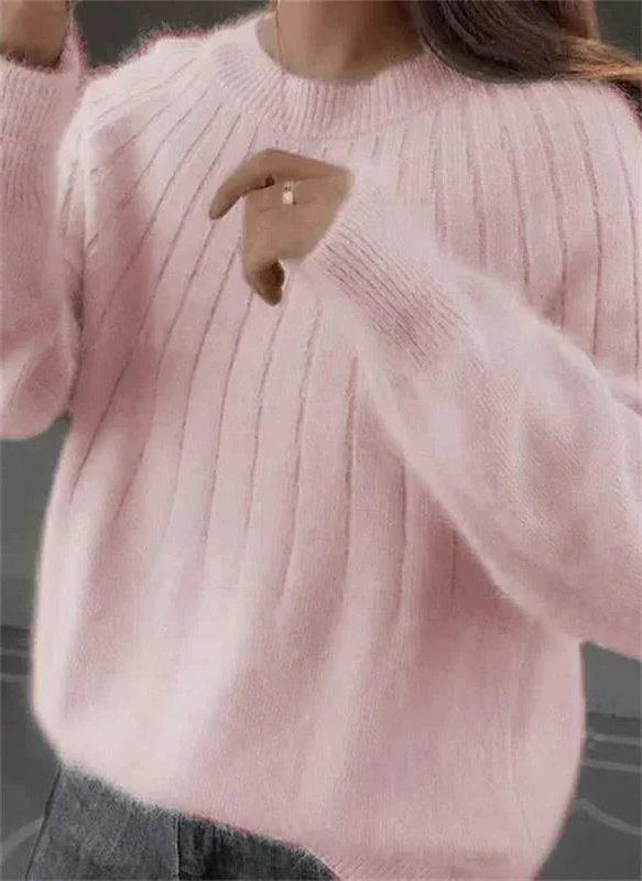 Luxurious Cashmere Knit Sweater for Women - Cozy Elegance