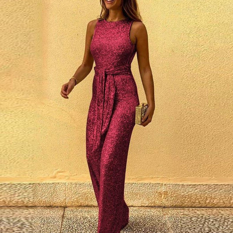 Dazzling All-Occasion Sequin Jumpsuit