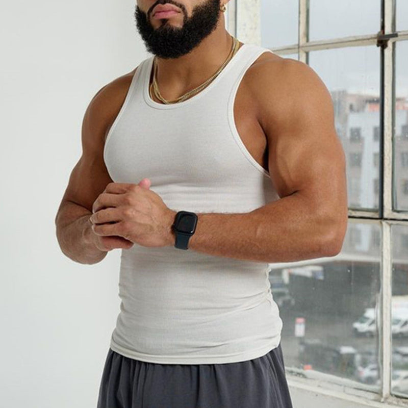 Comfort-First Sleeveless Tee for Men