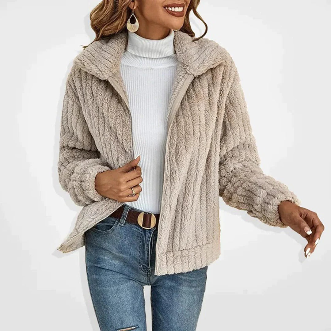 Chic Long Fleece Cardigan for Effortless Style