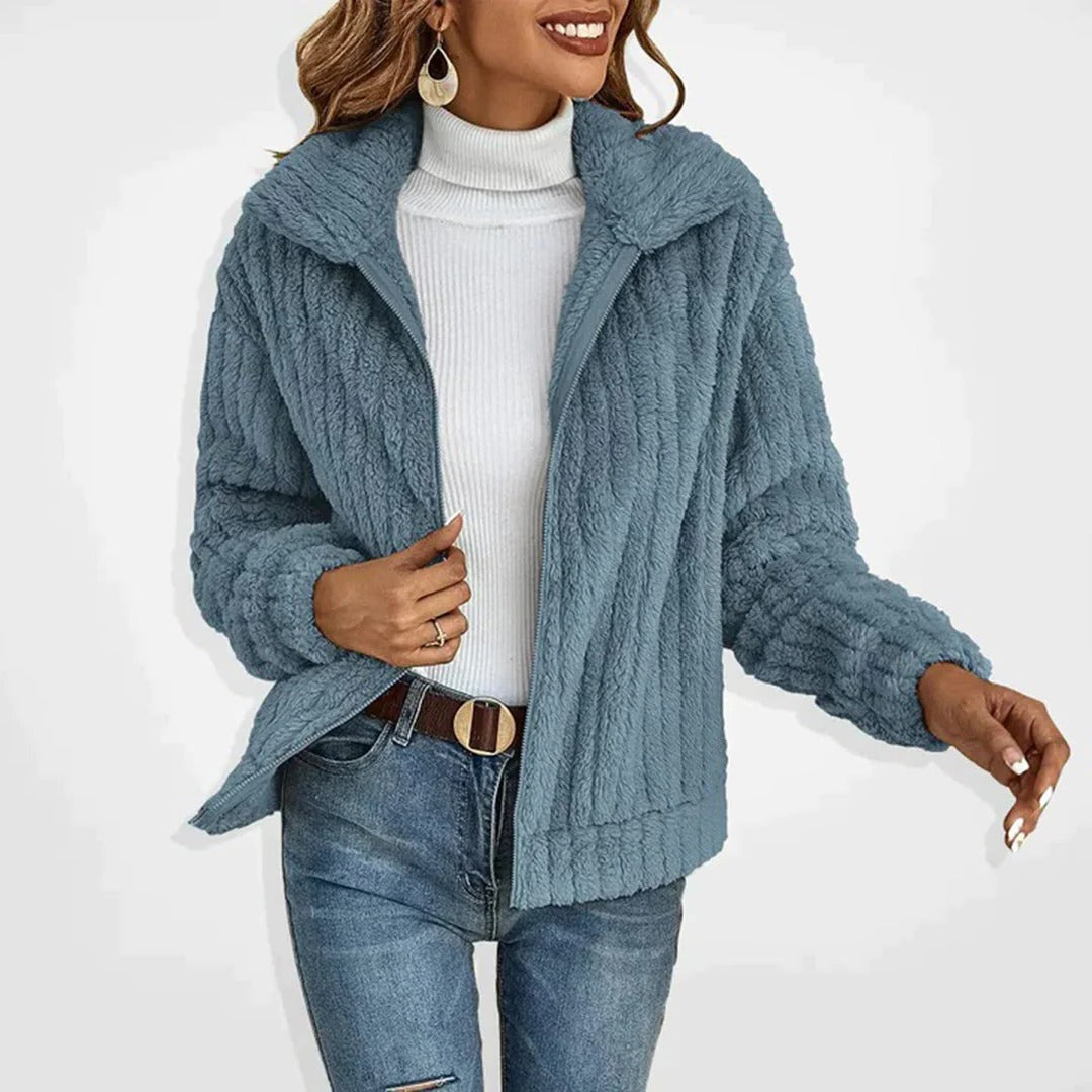 Chic Long Fleece Cardigan for Effortless Style